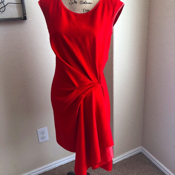 Rachel Roy Red Satin lined Mini Dress! - Picture 1 of 4